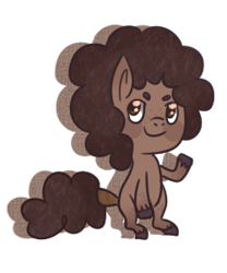 Size: 250x300 | Tagged: safe, artist:cloudbrownie, derpibooru import, oc, oc only, oc:rice paddy, earth pony, pony, icon, looking at you, raised hoof, raised leg, request, simple background, solo, transparent background