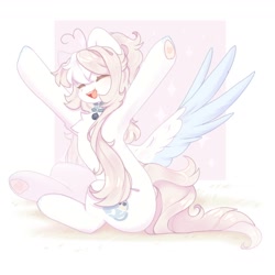 Size: 1300x1300 | Tagged: safe, artist:cofiiclouds, derpibooru import, oc, oc only, oc:glassy mind, pegasus, pony, solo