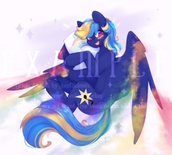 Size: 1893x1711 | Tagged: safe, artist:cofiiclouds, derpibooru import, oc, oc only, pegasus, pony, pillow, solo, watermark