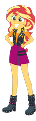 Size: 1900x6388 | Tagged: safe, artist:gmaplay, derpibooru import, sunset shimmer, human, better together, equestria girls, adorkable, cute, dork, female, shimmerbetes, simple background, solo, transparent background