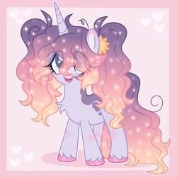 Size: 2048x2048 | Tagged: safe, artist:moonydropps, derpibooru import, oc, oc only, pony, unicorn, ears, hair, horn, mane, tail