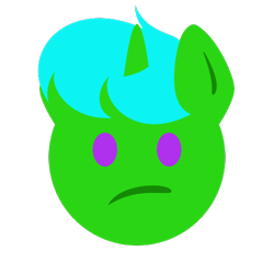 Size: 500x500 | Tagged: artist needed, safe, derpibooru import, oc, oc:green byte, emoji, unsure