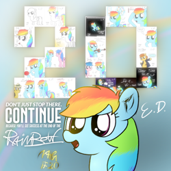 Size: 1080x1080 | Tagged: safe, artist:everydaydashie, derpibooru import, rainbow dash, pegasus, pony, atg 2022, female, newbie artist training grounds, solo