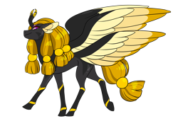 Size: 1280x876 | Tagged: safe, artist:animalstamp, derpibooru import, oc, unicorn, four wings, multiple wings, solo, wings