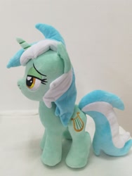 Size: 1440x1920 | Tagged: safe, artist:symbiotestudios, derpibooru import, lyra heartstrings, pony, unicorn, female, horn, irl, mare, official, photo, plushie, smiling, solo