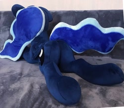 Size: 2048x1789 | Tagged: safe, artist:mdcraft10, derpibooru import, princess luna, alicorn, pony, female, folded wings, horn, irl, lying down, mare, photo, plushie, prone, safe. solo, wings