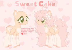 Size: 2200x1549 | Tagged: safe, artist:dreamyveon_, derpibooru import, oc, oc only, oc:sweet cake, pegasus, pony, solo