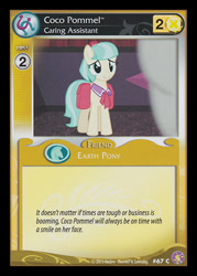 Size: 344x480 | Tagged: safe, derpibooru import, coco pommel, rarity takes manehattan, absolute discord, ccg, enterplay, merchandise, solo focus