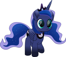 Size: 5393x4651 | Tagged: safe, artist:lincolnbrewsterfan, derpibooru exclusive, derpibooru import, part of a series, part of a set, princess luna, alicorn, pony, series:apri(luna) fools!, my little pony: the movie, .svg available, absurd resolution, adorable face, april fools, april fools 2023, big eyes, blue eyes, blue mane, blue tail, clothes, crown, cute, cute face, cute smile, cyan eyes, daaaaaaaaaaaw, derpibooru, ethereal mane, ethereal tail, female, filly, flowing mane, flowing tail, foal, folded wings, hoof heart, horn, inkscape, jewelry, long horn, long mane, long tail, looking at something, looking at you, mare, meta, moon, movie accurate, peytral, regalia, simple background, smiling, solo, standing, svg, tail, teal eyes, transparent background, trotting, underhoof, vector, walking, weapons-grade cute, wings, woona, younger