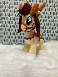 Size: 960x1280 | Tagged: safe, artist:melodisde, derpibooru import, oc, oc only, deer, reindeer, antlers, female, irl, photo, plushie, smiling, solo, standing