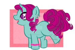 Size: 900x600 | Tagged: safe, artist:gummysharkcircus, derpibooru import, oc, oc only, unicorn, deviantart watermark, female, filly, foal, obtrusive watermark, simple background, solo, transparent background, watermark