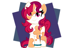 Size: 900x600 | Tagged: safe, derpibooru import, oc, oc:candy apple, unicorn, artisit:gummysharkcircus, female, filly, foal, horn, simple background, solo, unicorn oc