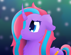 Size: 4500x3500 | Tagged: safe, artist:backgroundpony#f352, derpibooru import, oc, oc only, pony, unicorn, eyes open, female, frown, hair over one eye, horn, mare, solo