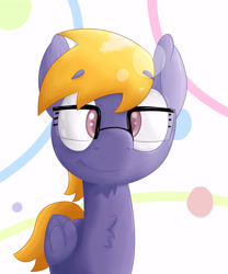 Size: 5000x6000 | Tagged: safe, artist:thederpyenthusiast, derpibooru import, oc, oc only, pegasus, pony, glasses, lens flare, looking at you, male, pegasus oc, simple background, smiling, solo, stallion