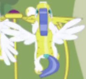 Size: 178x163 | Tagged: safe, derpibooru import, screencap, pegasus, pony, friendship is magic, armor, background character, background pony, cropped, flying, male, pegasus royal guard, royal guard, royal guard armor, solo focus, spread wings, stallion, wings