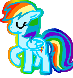 Size: 662x700 | Tagged: safe, artist:chandelurres, derpibooru import, rainbow dash, pegasus, pony, female, mare, simple background, solo, wings