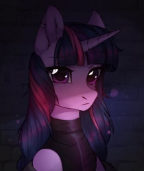 Size: 1818x2160 | Tagged: safe, artist:kaito_wivil, derpibooru import, twilight sparkle, pony, unicorn, bust, female, solo