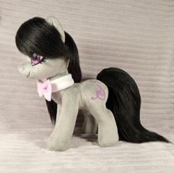 Size: 3120x3100 | Tagged: safe, artist:doctorkoda, derpibooru import, octavia melody, earth pony, pony, bowtie, female, irl, mare, photo, plushie, smiling, solo, standing