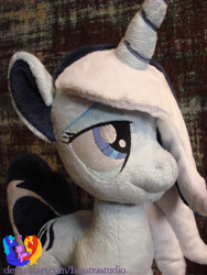 Size: 2304x3072 | Tagged: safe, artist:1stastrastudio, derpibooru import, oc, oc only, pony, unicorn, bags under eyes, commission, female, horn, irl, mare, photo, plushie, solo, standing