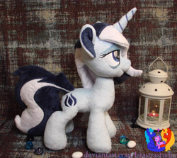 Size: 2586x2304 | Tagged: safe, artist:1stastrastudio, derpibooru import, oc, oc only, pony, unicorn, bags under eyes, commission, female, horn, irl, mare, photo, plushie, solo, standing