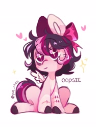 Size: 1536x2048 | Tagged: safe, artist:yun_nhee, derpibooru import, oc, oc only, oc:oopsie doodle, pegasus, pony, solo