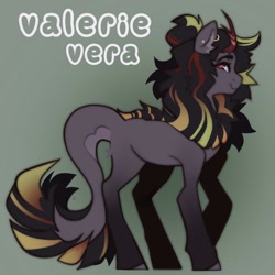 Size: 1058x1058 | Tagged: safe, artist:dejji_vuu, derpibooru import, oc, oc only, kirin, pony, gradient background, solo