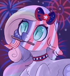 Size: 556x608 | Tagged: safe, artist:h0rsefeathers, derpibooru import, oc, oc only, bat pony, pony, 4th of july, holiday, solo