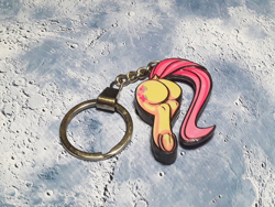 Size: 1280x960 | Tagged: safe, artist:made_by_franch, derpibooru import, fluttershy, pegasus, butt, handmade, keychain, plot, solo, trinket