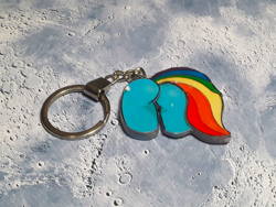 Size: 1280x960 | Tagged: safe, artist:made_by_franch, derpibooru import, rainbow dash, pegasus, butt, handmade, keychain, plot, solo, trinket