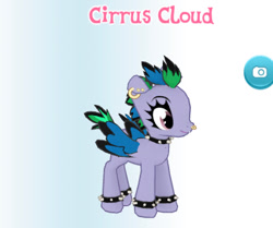 Size: 403x337 | Tagged: safe, derpibooru import, screencap, cirrus cloud, pony, gameloft