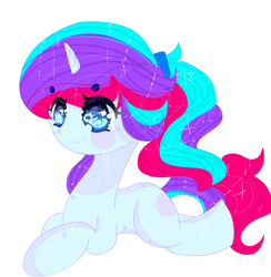 Size: 883x905 | Tagged: safe, artist:magicangelstarartist, derpibooru import, oc, oc only, earth pony, lying down, prone, side view, simple background, solo