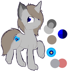 Size: 648x683 | Tagged: safe, artist:starstrucksocks, derpibooru import, oc, oc only, pony, wolf, cute, gray coat, horn, looking sideways, male, simple background, sketch, white background