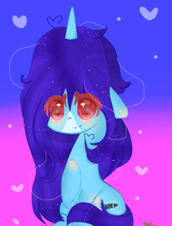 Size: 655x861 | Tagged: safe, artist:magicangelstarartist, derpibooru import, oc, oc only, pony, unicorn, blushing, female, mare, raised hoof, raised leg, simple background, sitting, solo