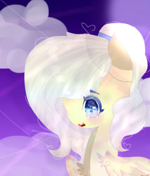 Size: 825x969 | Tagged: safe, artist:magicangelstarartist, derpibooru import, oc, oc only, pegasus, pony, commission, female, mare, side view, simple background, solo, sparkly eyes, wingding eyes