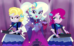 Size: 4772x2981 | Tagged: safe, artist:interstellar-quartz, derpibooru import, fuchsia blush, lavender lace, trixie, equestria girls, trixie and the illusions