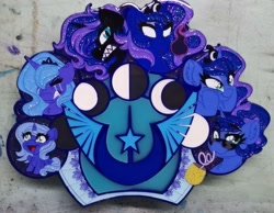 Size: 1039x806 | Tagged: safe, artist:haywaiianhorse, derpibooru import, princess luna, irl, new lunar republic, photo, pin