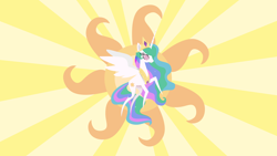 Size: 3840x2160 | Tagged: safe, artist:jp, derpibooru exclusive, derpibooru import, princess celestia, alicorn, pony, my little pony: the movie, .svg available, female, flying, pointy ponies, solo, spread wings, sun, svg, vector, wings