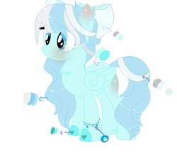 Size: 465x403 | Tagged: safe, artist:magicangelstarartist, derpibooru import, oc, oc only, pegasus, pony, adoptable, clothes, female, mare, multicolored hair, simple background, solo