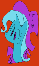 Size: 670x1113 | Tagged: safe, artist:riptyde164, derpibooru import, trixie, pony, unicorn, bust, hat, sketch, smiling, solo