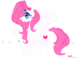 Size: 1024x768 | Tagged: safe, artist:magicangelstarartist, derpibooru import, oc, oc only, oc:angela heart, pegasus, pony, blushing, female, mare, side view, simple background, solo