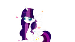 Size: 1024x582 | Tagged: safe, artist:magicangelstarartist, derpibooru import, oc, oc only, oc:twily star, alicorn, pony, birthday gift art, female, gift art, mare, side view, solo, watermark