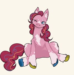 Size: 707x717 | Tagged: safe, artist:goblin, derpibooru import, pinkie pie, earth pony, redesign, solo