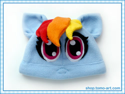 Size: 1000x750 | Tagged: safe, artist:facja, derpibooru import, rainbow dash, craft, hat