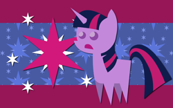 Size: 2560x1600 | Tagged: safe, artist:alicehumansacrifice0, artist:miketheuser, artist:ooklah, derpibooru import, edit, twilight sparkle, unicorn twilight, pony, unicorn, cutie mark, cutie mark background, female, mare, open mouth, pointy ponies, solo, wallpaper, wallpaper edit