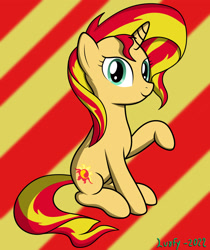 Size: 2480x2953 | Tagged: safe, artist:lurfy, derpibooru import, sunset shimmer, pony, unicorn, female, solo