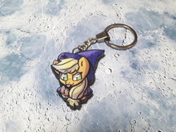 Size: 1280x960 | Tagged: safe, artist:made_by_franch, derpibooru import, applejack, bat pony, bat ponified, halloween, handmade, holiday, keychain, race swap, solo