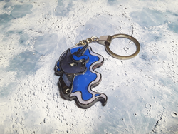 Size: 1280x960 | Tagged: safe, artist:made_by_franch, derpibooru import, princess luna, halloween, handmade, head, holiday, keychain, moon, solo