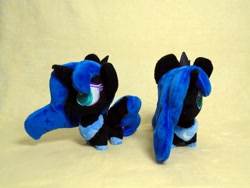 Size: 4096x3072 | Tagged: safe, artist:hellgacraft, derpibooru import, nightmare moon, alicorn, pony, chibi, duo, female, horn, irl, mare, peytral, photo, plushie, standing, wings