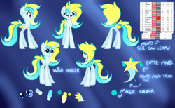 Size: 4799x2961 | Tagged: safe, artist:princessfaeron, derpibooru import, oc, oc:wish maker, alicorn, pony, female, mare, reference sheet, solo