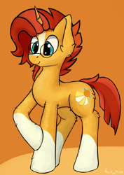 Size: 1724x2440 | Tagged: safe, artist:aquamuro, derpibooru import, part of a set, sunburst, pony, unicorn, advertisement in description, colored hooves, commission, cute, description is relevant, ear fluff, ears, fluffy, giveaway, glasses, horn, male, multicolored hair, signature, simple background, sketch, smiling, solo, stallion, ych result, your character here